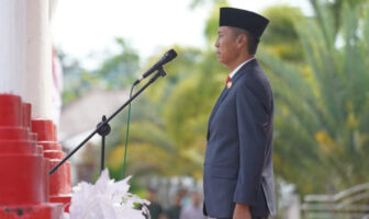 Bupati Bolsel Hi Iskandar Kamaru menjadi Inspektur Upacara peringatan hari Pahlawan Nasional ke-77 tahun 2022
