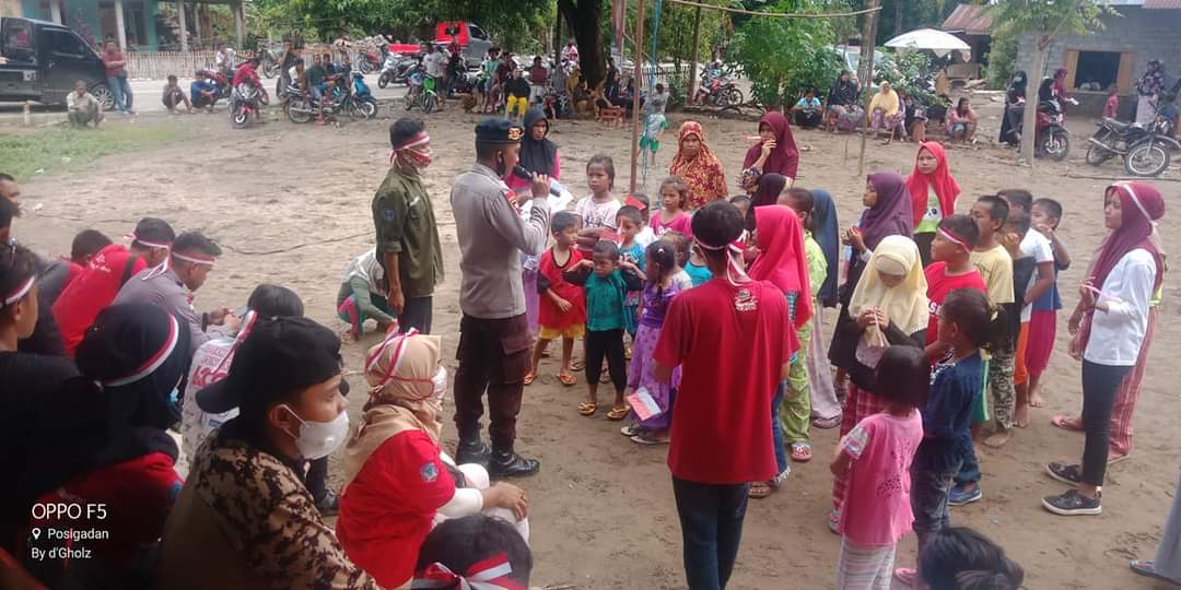 Lomba perayaan HUT ke-75 RI di Pakuku Jaya
