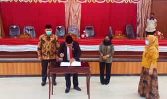 Penandatanganan nota rencana kerja DPRD Tahun 2021.