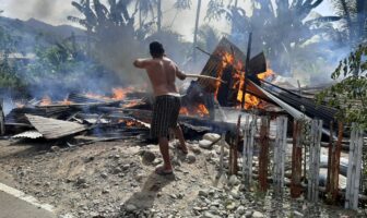 Rumah penambang emas di Bolsel terbakar.