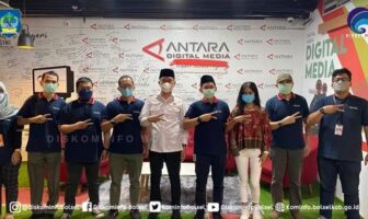 Bupati Iskandar Bersama Kominfo Bolsel Berkunjung di Kantor Antara
