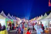 MERIAH! Suasana malam pada ajang Festival Maleo Bolsel 2021 banyak dikunjungi oleh masyarakat baik di Bolsel, Bolmong Raya dan Sulut.