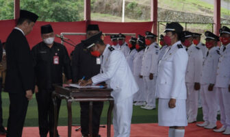 Pelantikan 38 Kades Periode 2022-2028.