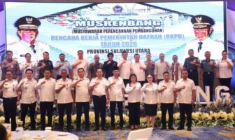 Kepala daerah dari 15 kabupaten kota di Sulawesi Utara mendukung hasil Musyawarah RKPD 2026 Provinsi Sulut, Rabu 23 April 2025. (FOTO: IST)