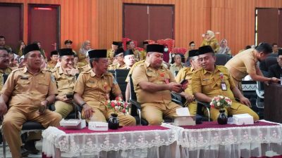 Tamu dan undangan dari sejumlah pimpinan OPD Pemda Bolsel saat menghadiri rapat paripurna DPRD Bolsel. (Foto: IST)