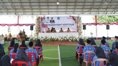 Penyerahan SK PPPK Bolsel tahun 2025 ini memberikan harapan baru bagi para seluruh eks honorer. (Foto: IST)