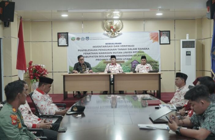 Pemda Bolmong Selatan mulai mengkaji kembali soal penataan kawasan hutan yang berkeadilan di Kabupaten Bolmong Selatan, 26 Februari 2026. (Foto: IST)