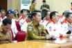 Bupati Bolsel Iskandar Kamaru saat mengikuti acara ABPEDNAS Sulut. (Foto: IST)