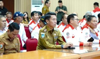 Bupati Bolsel Iskandar Kamaru saat mengikuti acara ABPEDNAS Sulut. (Foto: IST)