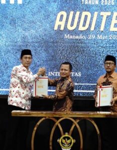 Pemda Bolsel pertahankan opini WTP oleh BPK RI atas LHP LKPD Bolsel Tahun Anggaran 2025, 29 Mei 2026. (Foto: IST)
