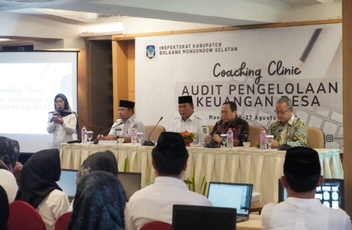 Wakil Bupati Bolsel Deddy Abdul Hamid saat membuat pelaksanaan penigkatan kapasitas auditor di Inspektorat Daerah Kabupaten Bolsel, Rabu 26 Agustus 2026. (Foto: IST)