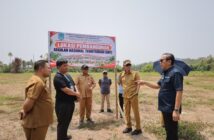 Pemda Bolsel bersama Balai Penjaminan Mutu Pendidikan Provinsi Sulut saat melakukan peninjauan lokasi lahan pembangunan SNT, Selasa 27 Oktober 2026. (Foto: IST)