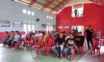 Pemda Bolsel bersama Forkopimda memediasi para penambang batu hitam di Desa Nunuka Raya guna menyelesaikan persoalan aktivitas tambang di sana, Selasa 29 Septemnber 2026. (Foto: IST)